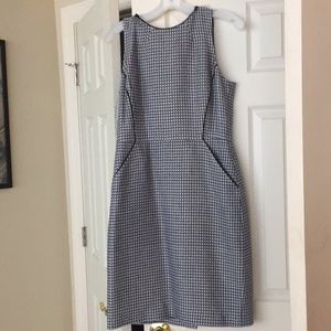 Jcrew blue suiting dress